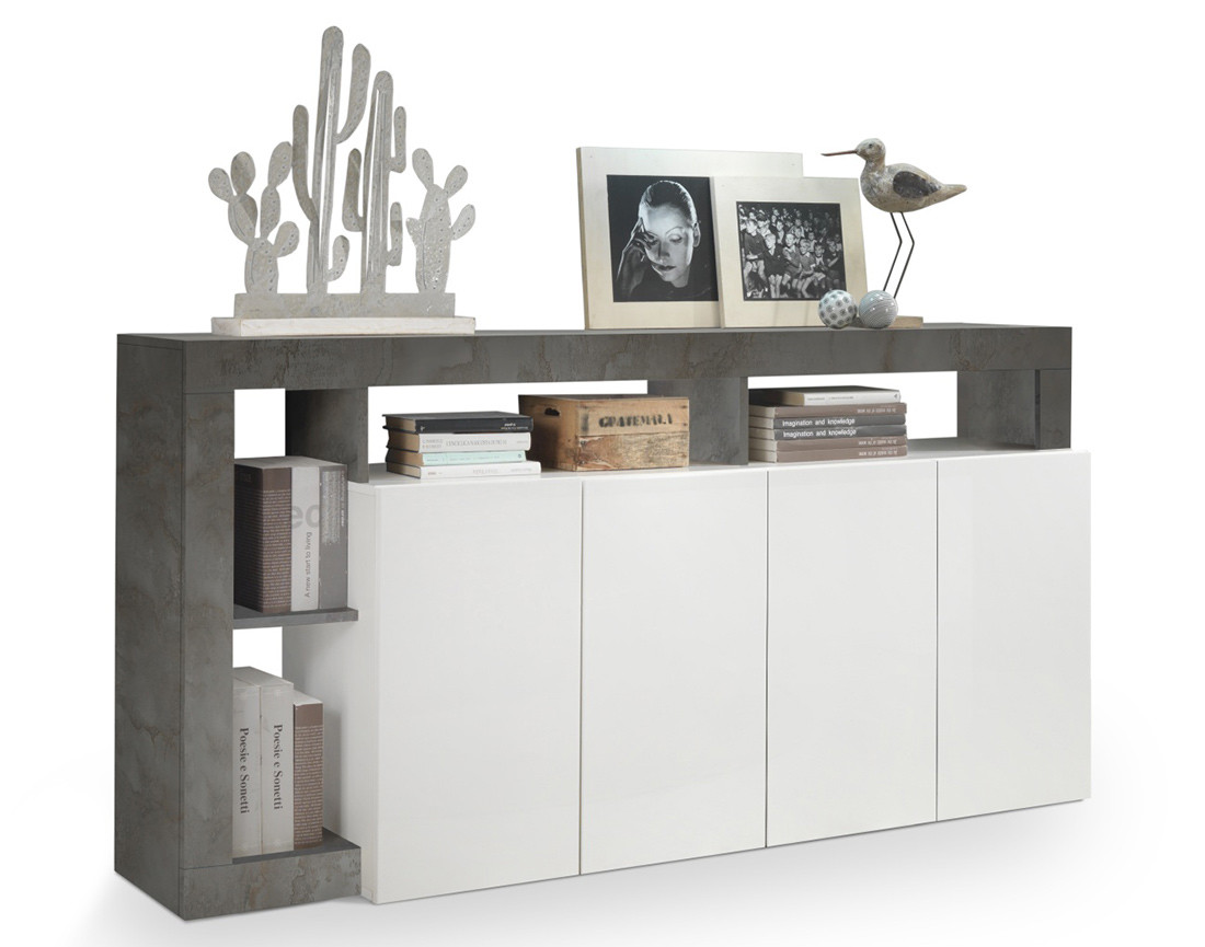 Buffet bas 4 portes 184 cm Lou