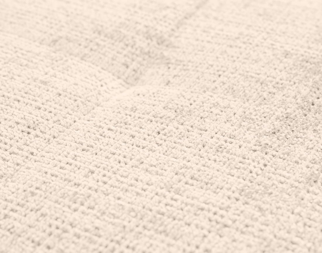 Canapé droit 2 places en velours texturé Rune