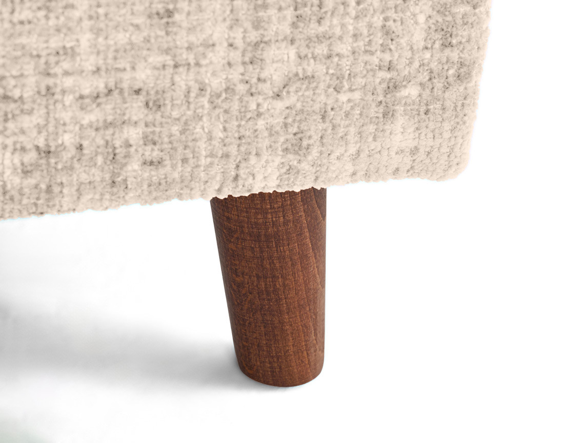 Fauteuil en velours texturé Rune