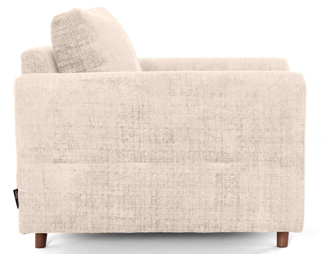 Fauteuil en velours texturé Rune