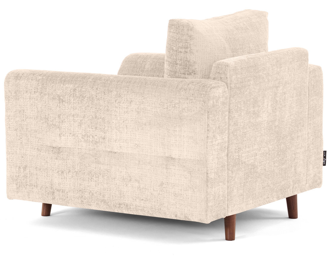 Fauteuil en velours texturé Rune