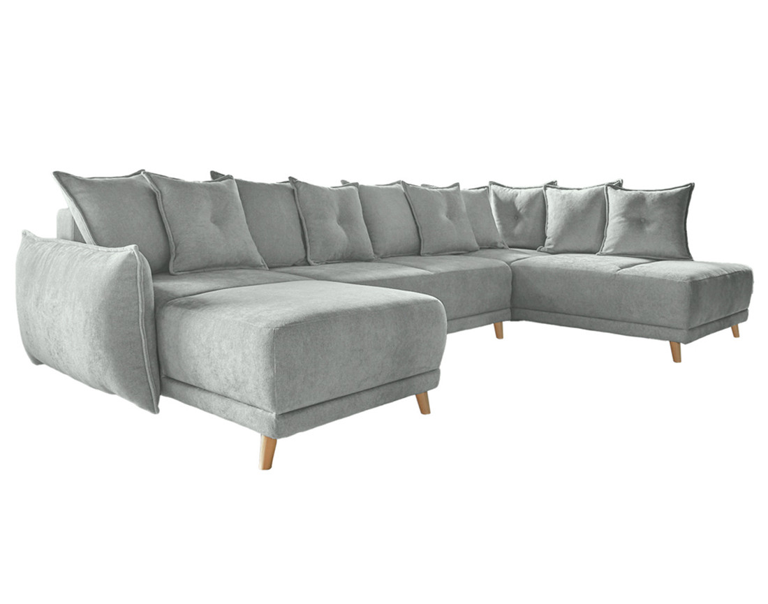 Lena - Canapé scandinave d'angle panoramique convertible droite Lena - Canapé scandinave d'angle panoramique convertible droite