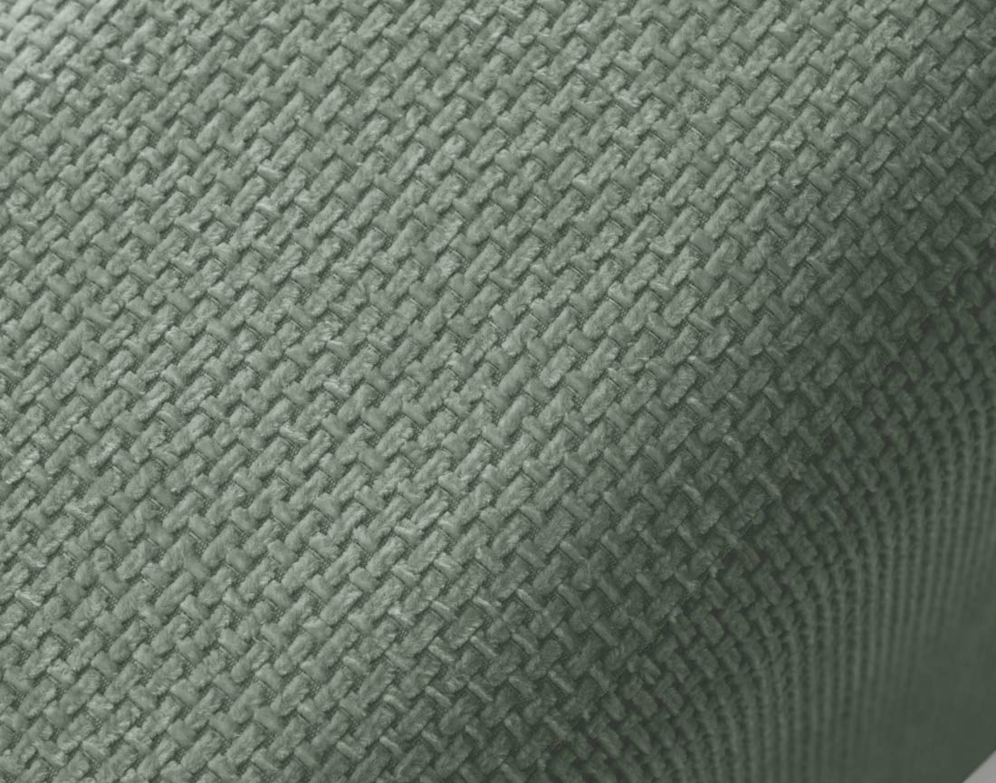 Fauteuil en velours texturé Pivoine