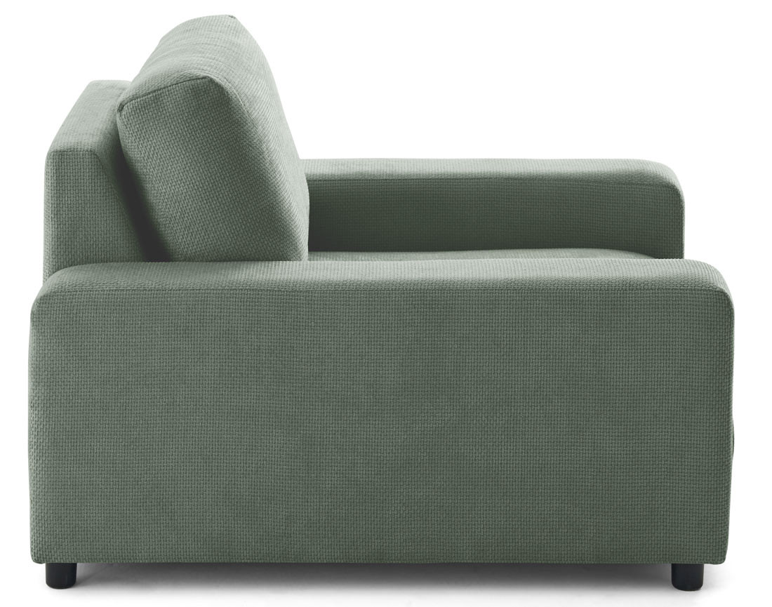 Fauteuil en velours texturé Pivoine