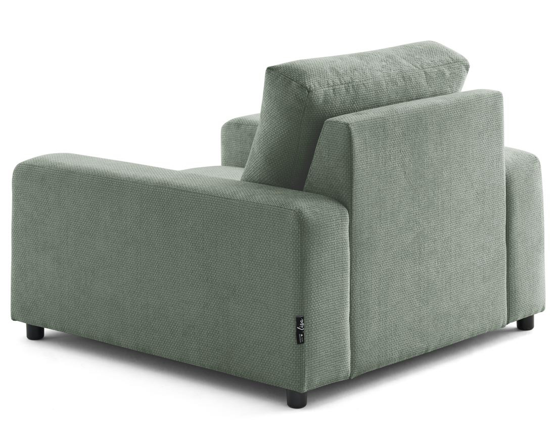 Fauteuil en velours texturé Pivoine