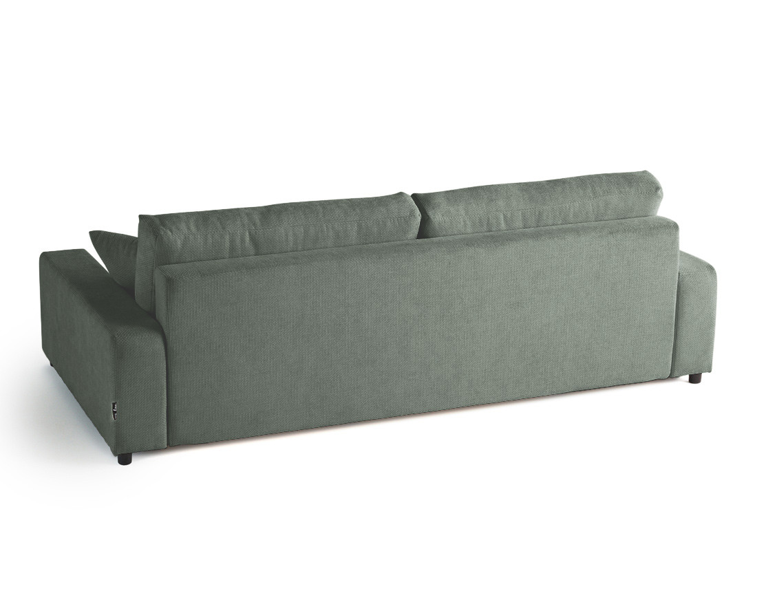 Canapé 3 places convertible avec coffre en velours texturé Pivoine