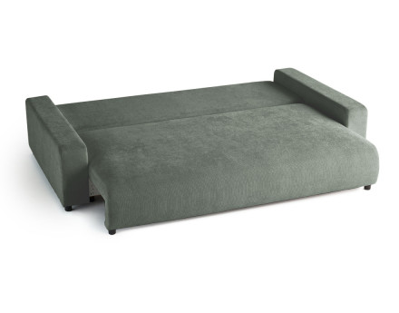 Canapé 3 places convertible avec coffre en velours texturé Pivoine