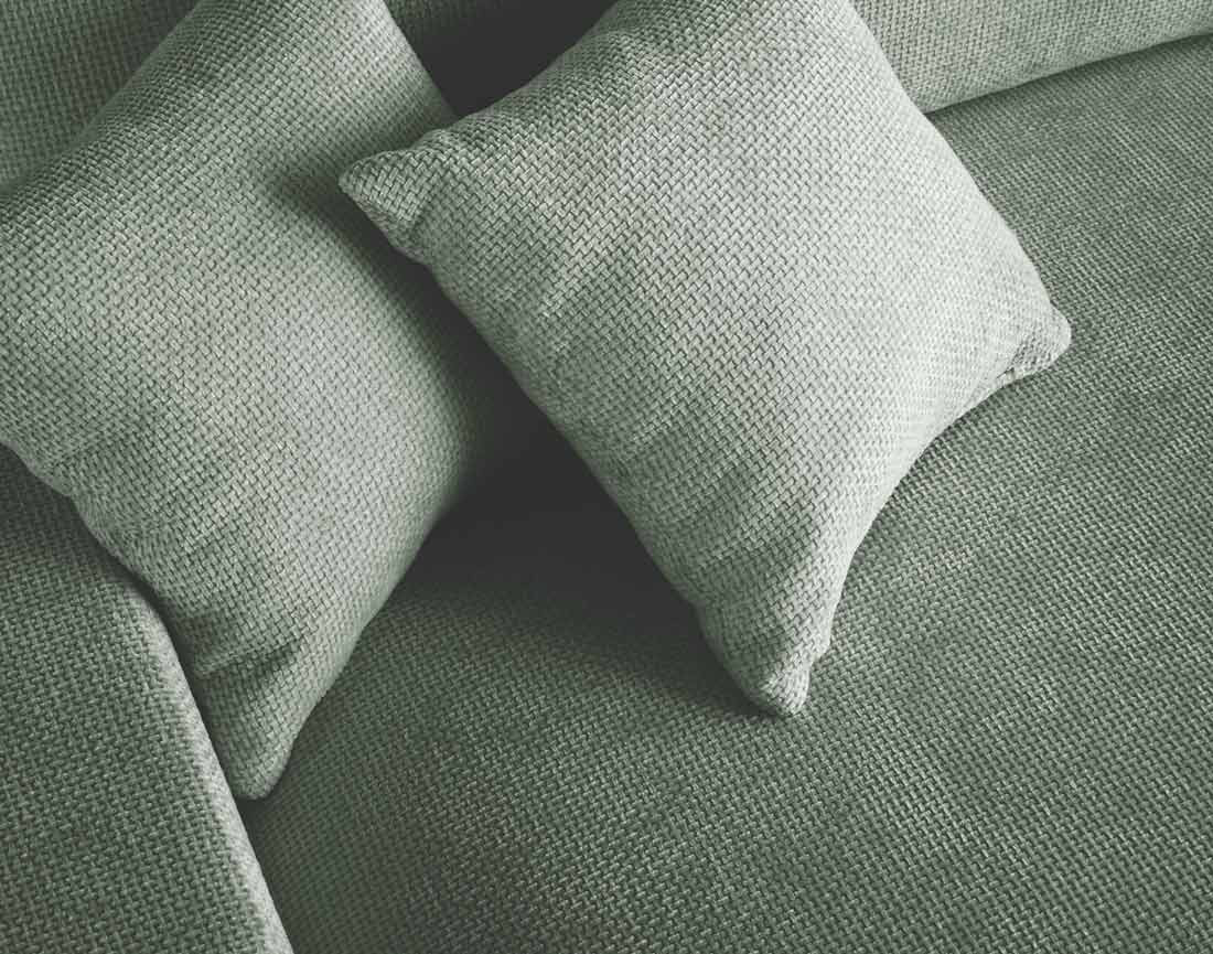 Canapé 3 places convertible avec coffre en velours texturé Pivoine