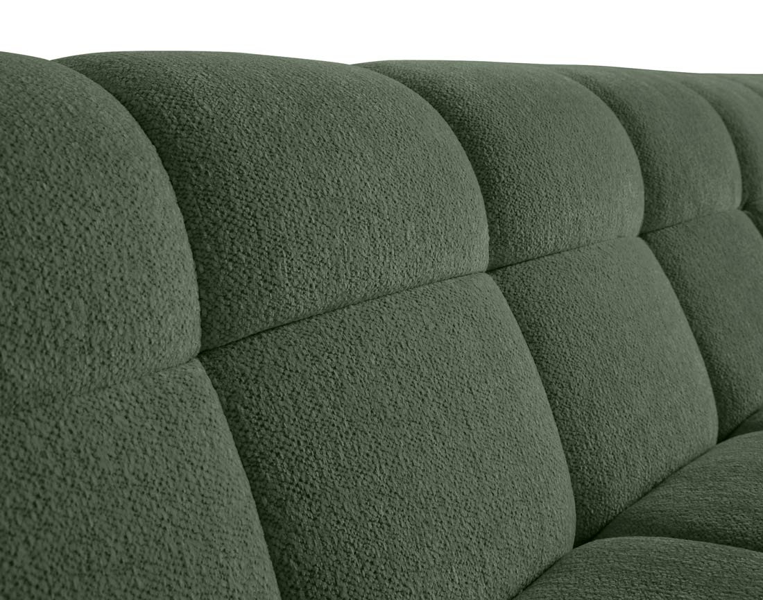 Canapé d'angle droit 4 places en tissu texturé Ray Canapé d'angle droit 4 places en tissu texturé Ray