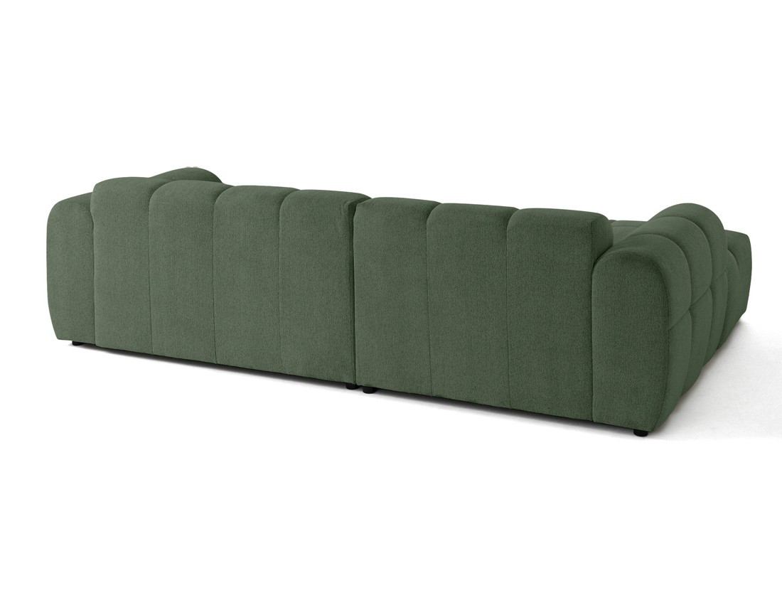 Canapé d'angle gauche 4 places en tissu texturé Canapé d'angle gauche 4 places en tissu texturé