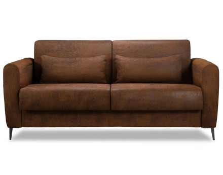 Canapé 3 places convertible express quotidien en microfibre Allan