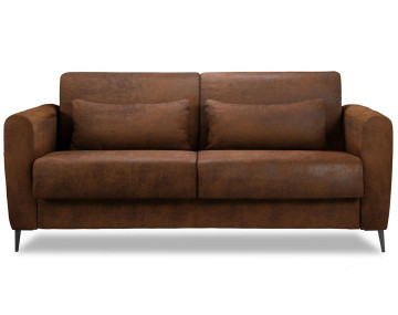 Canapé 3 places convertible express quotidien en microfibre Allan
