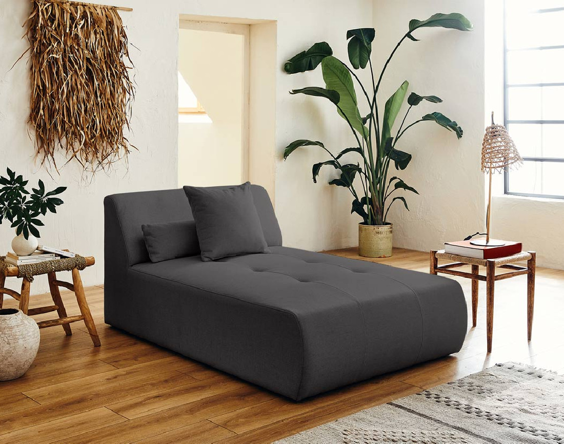 Canapé d'angle réversible modulable 4 places - en tissu - Onyx