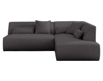 Canapé modulable d'angle droit 5 places - en tissu - Onyx