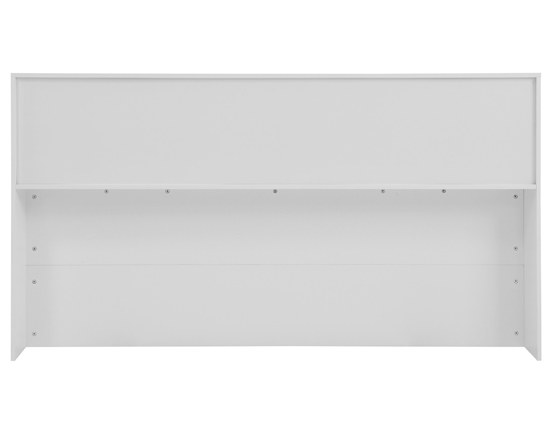 Lit avec rangements 140x190 cm sommier inclus bois Andrea