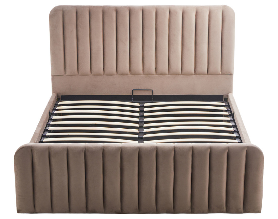 Lit coffre 160x200 cm en velours Alice