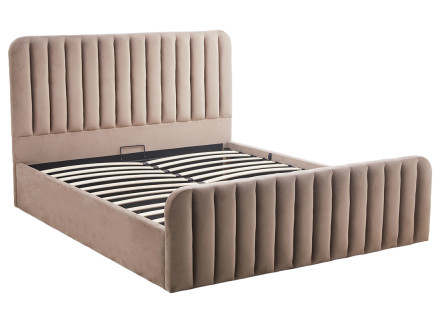 Lit coffre 160x200 cm en velours Alice