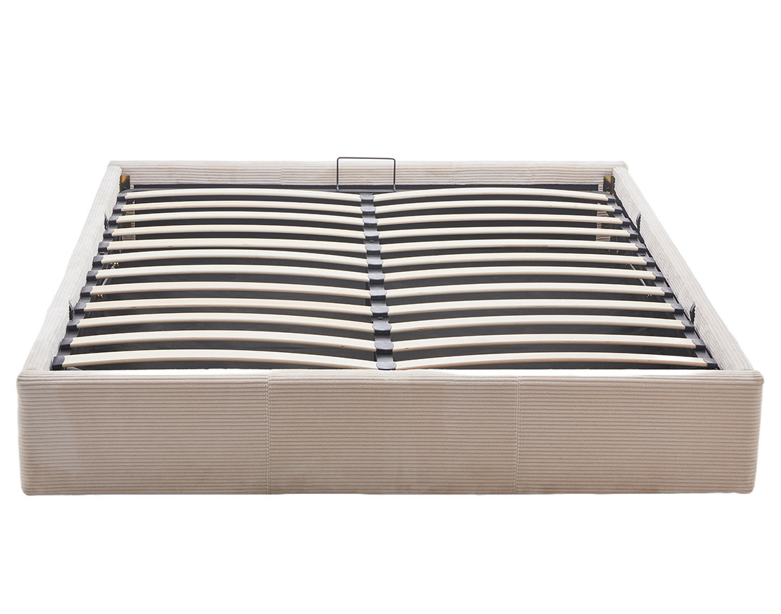 Lit coffre 160x200 cm en velours Isa