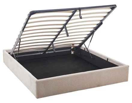 Lit coffre 160x200 cm en velours Isa