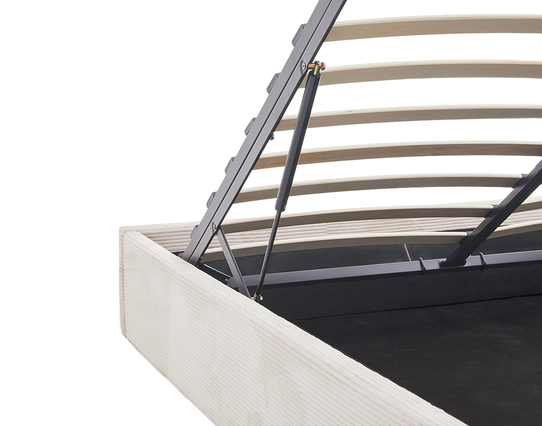 Lit coffre 160x200 cm en velours Isa