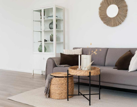 Plaid 130x180 cm en coton recyclé Martina