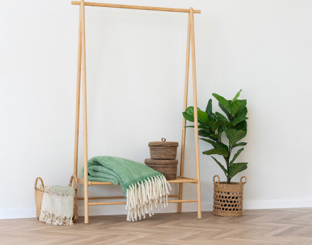 Plaid 130x170 cm en laine Valeria