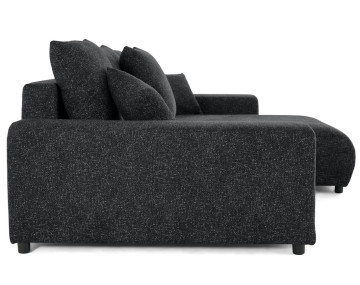 Canapé d'angle réversible convertible coffre en tissu moucheté Spice