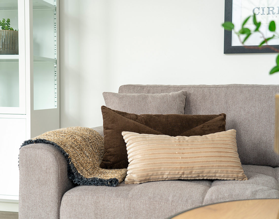Coussin polyester et coton 30x60 cm Melinda