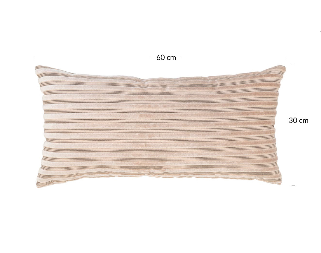 Coussin polyester et coton 30x60 cm Melinda