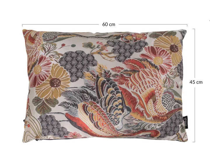 Coussin polyester et coton 60x45 cm Zaira