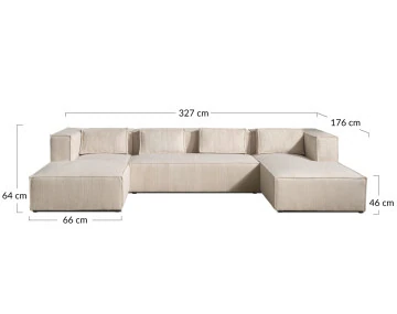 Canapé panoramique 7 places pour chien ou chat Stella - Best Mobilier