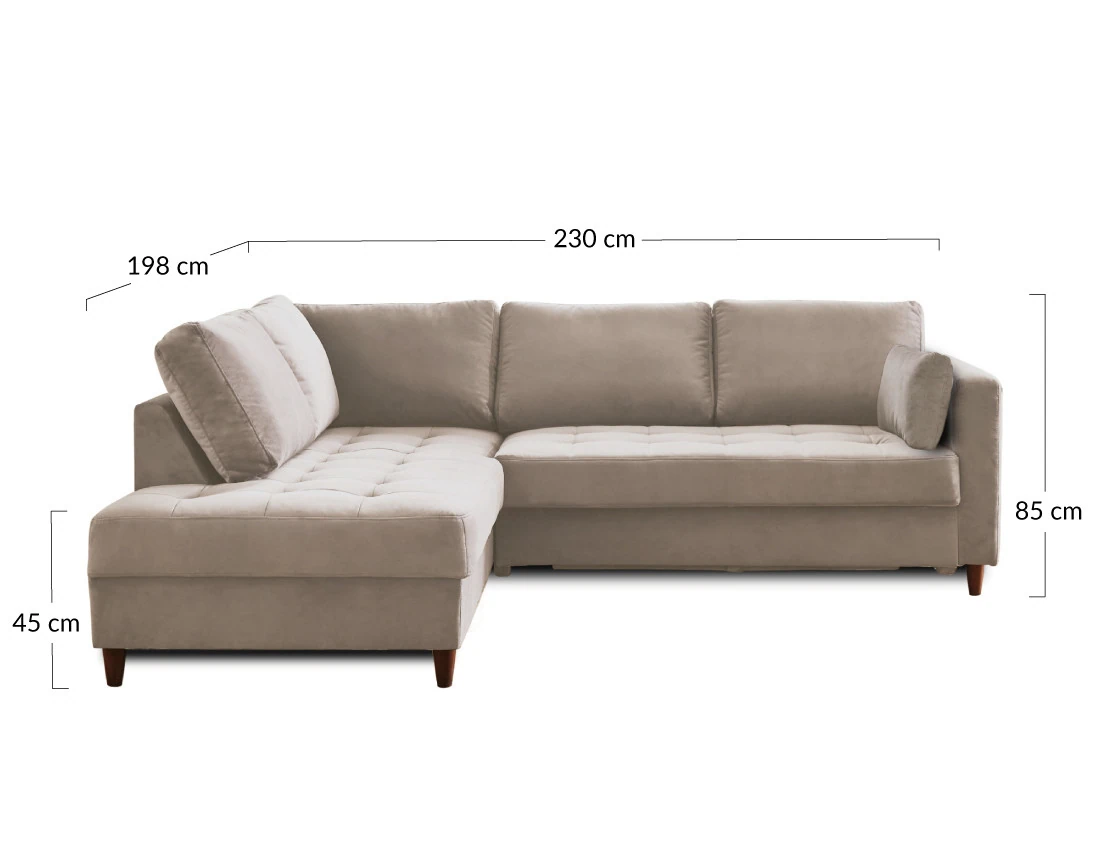 Canapé d'angle gauche 5 places pour chien ou chat Anna - Best Mobilier