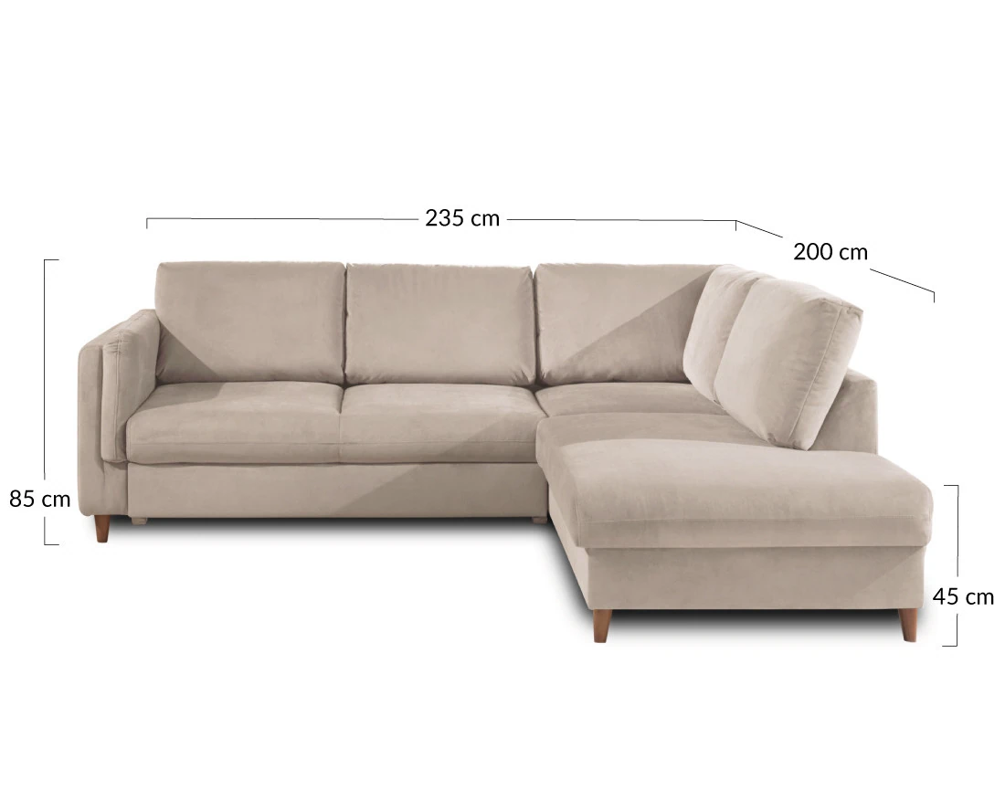 Canapé d'angle droit 5 places pour chien ou chat Brooke - Best Mobilier