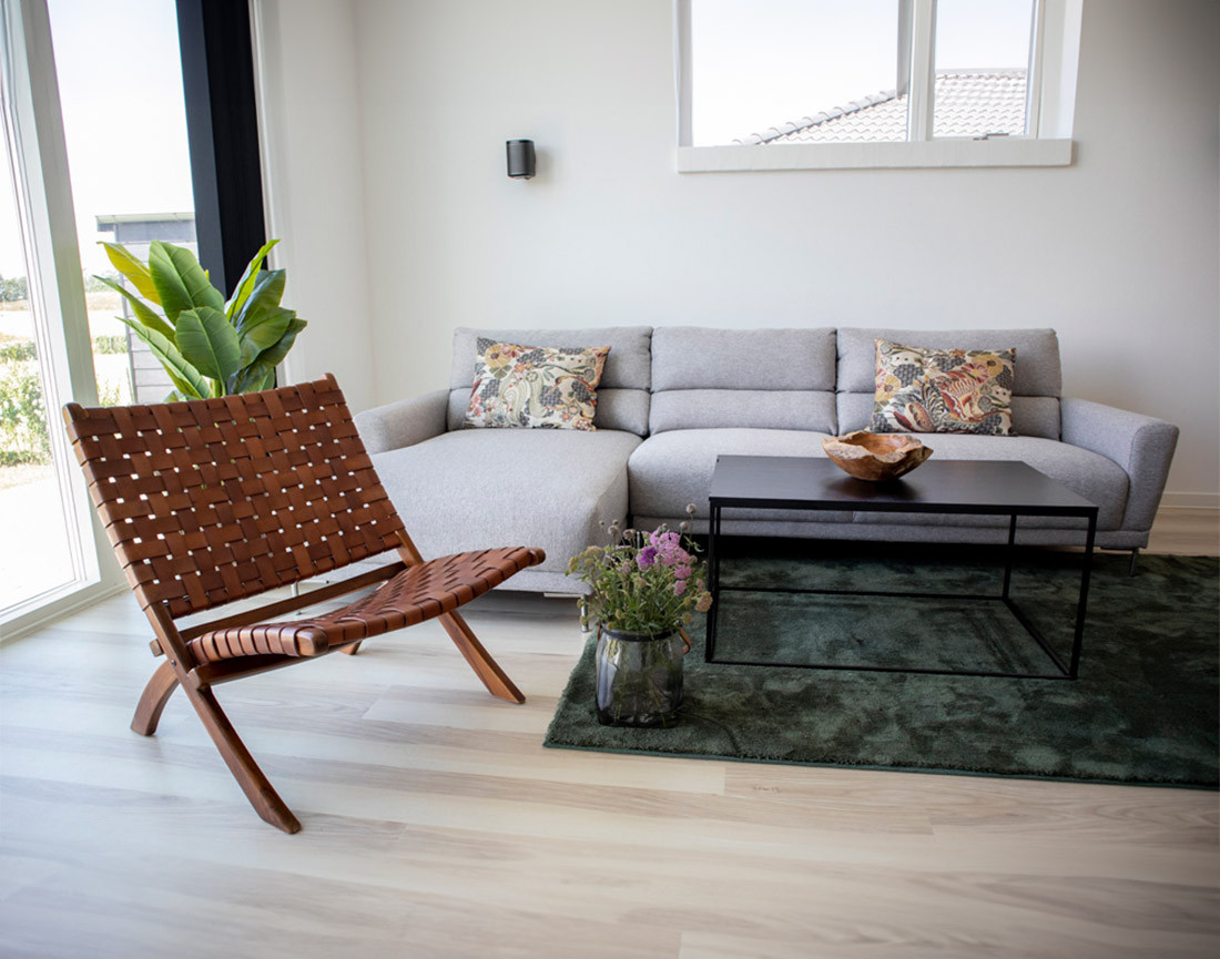 Fauteuil en cuir véritable Fernando