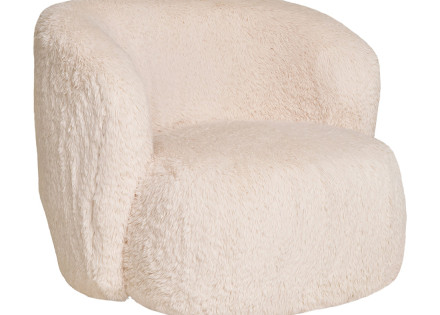 Fauteuil en fausse fourrure Maeto