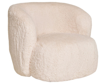 Fauteuil en fausse fourrure...