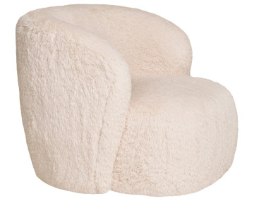 Fauteuil en fausse fourrure Maeto