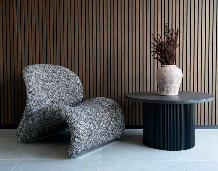 Fauteuil en tissu Mattia