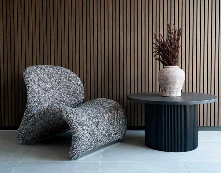 Fauteuil en tissu Mattia