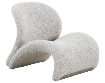 Fauteuil en tissu Mattia