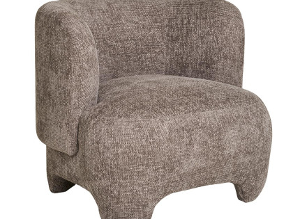 Fauteuil en tissu texturé Olbia