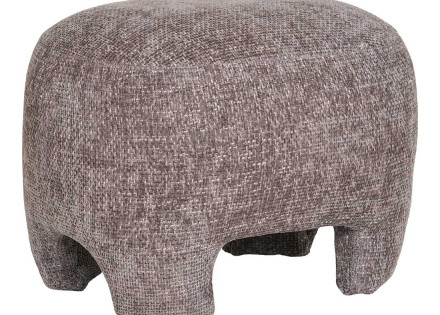 Pouf en tissu texturé Olbia