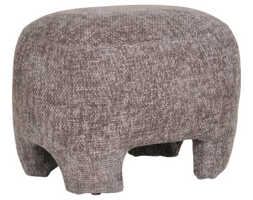 Pouf en tissu texturé Olbia