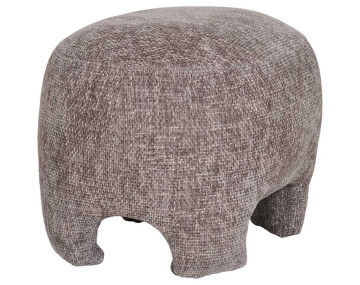 Pouf en tissu texturé Olbia