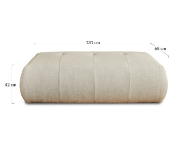 Pouf modulable - en tissus - Onyx
