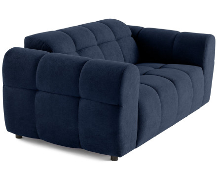 Canapé droit 2 places en tissu texturé Ray