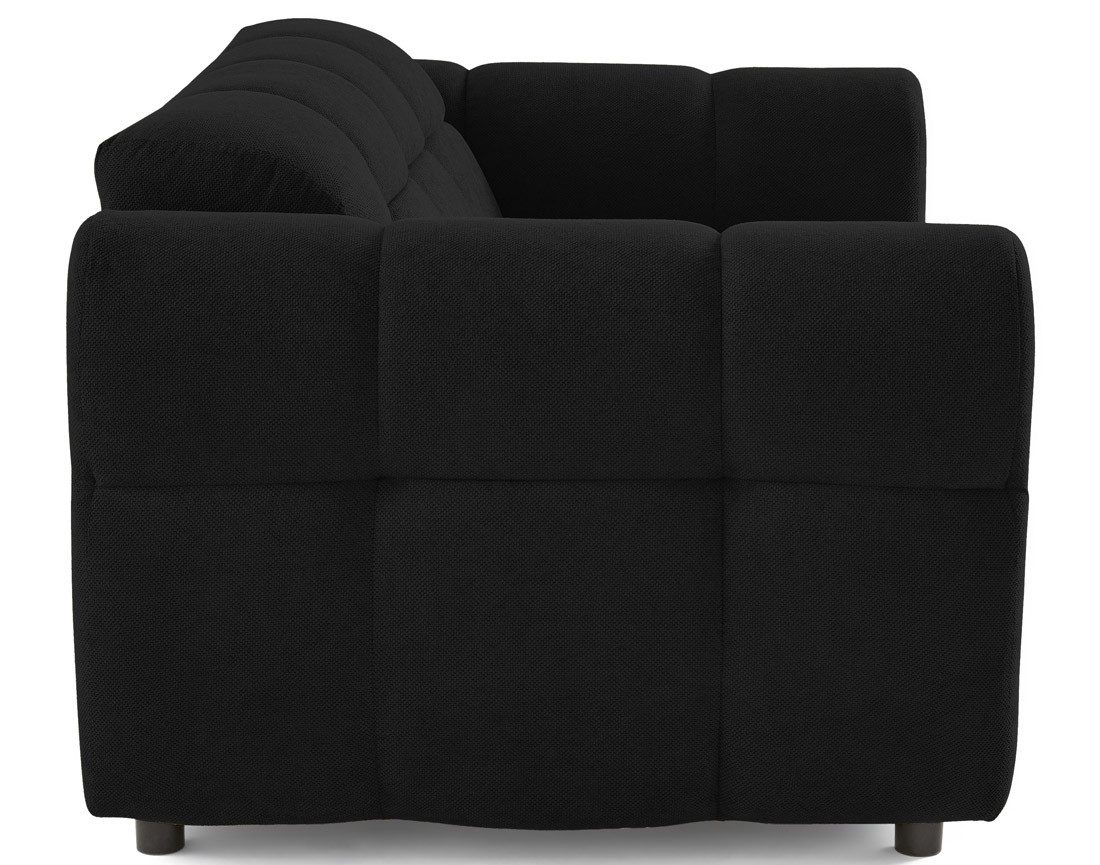 Canapé droit 2 places en tissu texturé Ray Canapé droit 2 places en tissu texturé Ray