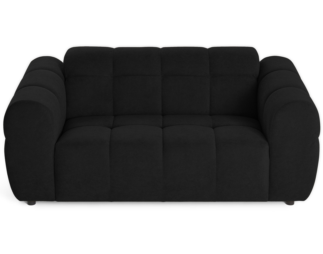 Canapé droit 2 places en tissu texturé Ray Canapé droit 2 places en tissu texturé Ray