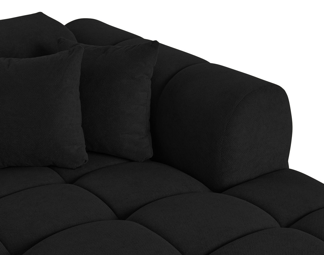 Canapé panoramique en U 7 places en tissu texturé Ray Canapé panoramique en U 7 places en tissu texturé Ray