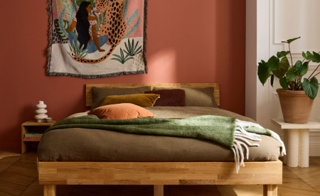 Cadre de lit 140x200 cm chêne massif Bonnie Cadre de lit 140x200 cm chêne massif Bonnie